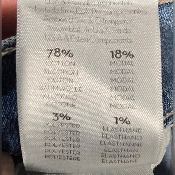 MOTHER The Insider Crop A Side Of Rice And Beans Jeans Size 24 - Picture 8 of 9